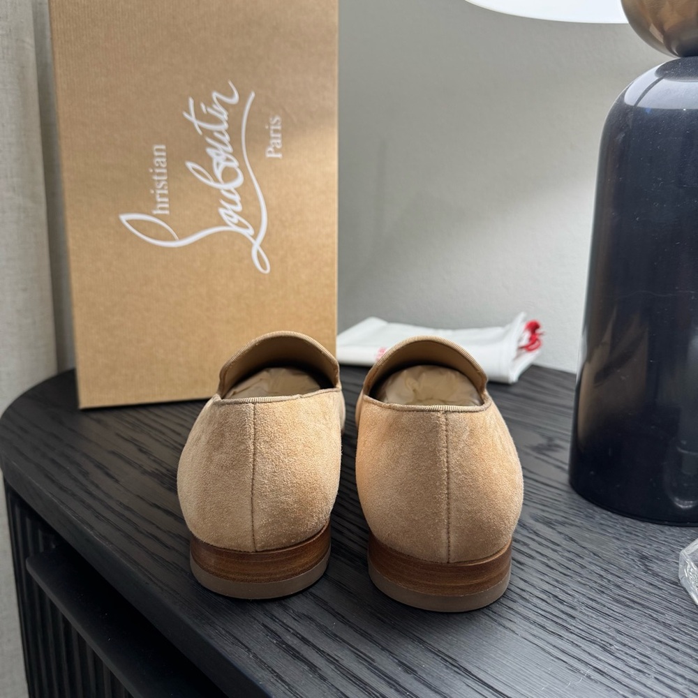 Christian Louboutin Dandelion Loafer Suede Lionne Beige - Picture 6 of 7